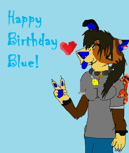 Happy Birthday Blue 8'DD