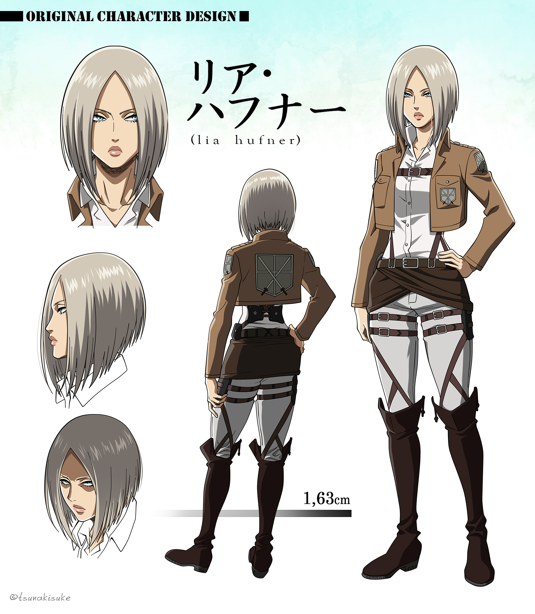 Shingeki no Kyojin Lia Hufner Design by TsunaKisuke on DeviantArt