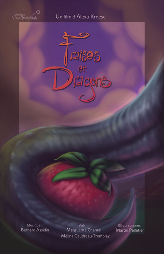 Fraises et Dragons - Poster