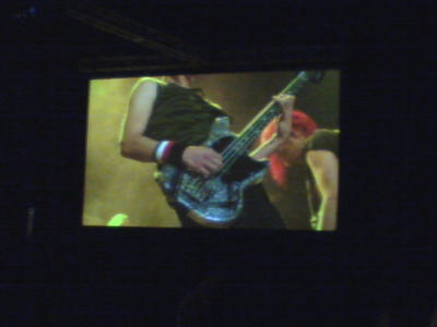 Mikey, his bass, and Gerard