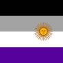 An Ace Pride flag of Argentina