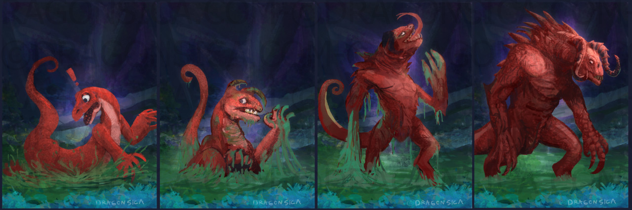 Deathclaw Inflation Deviantart Welf Deathclaw transformation by Dragonsica on DeviantArt