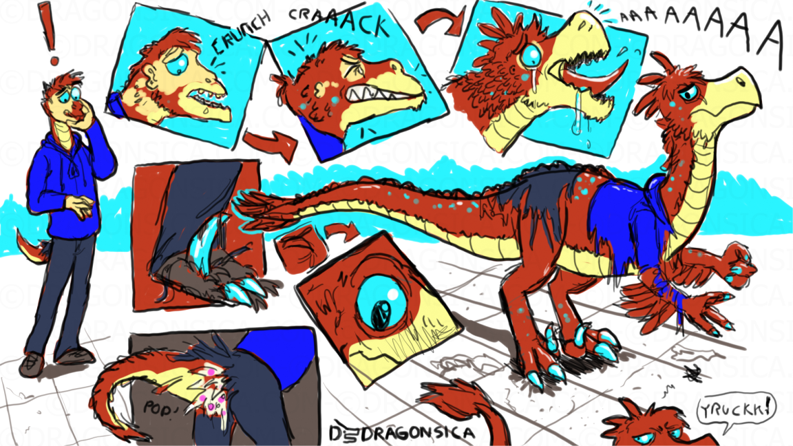 Velociraptor Transformation (Clever Boy) by Dragonsica on DeviantArt