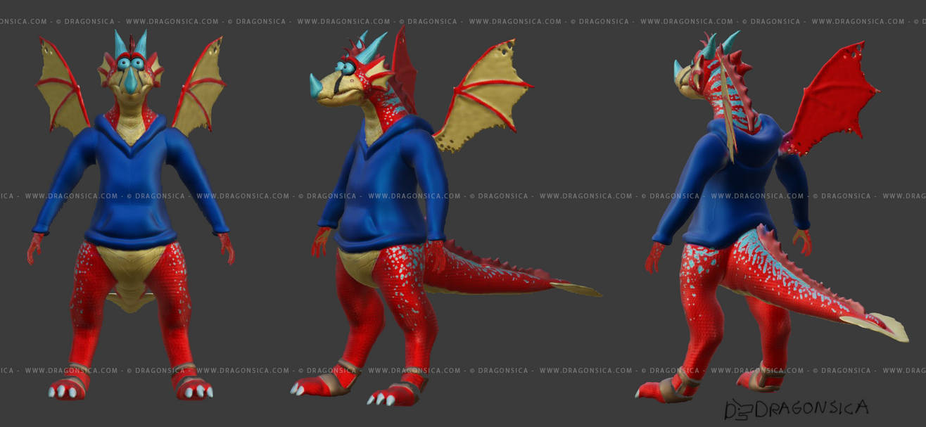 Dergy in Glorious 3D by Dragonsica on DeviantArt