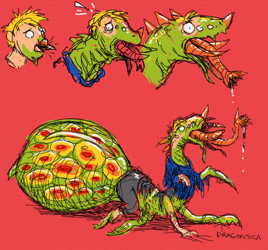 Awkward Alien Bug Transformation Pt2 by Dragonsica on DeviantArt