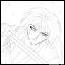 Kenshin Himura Lineart
