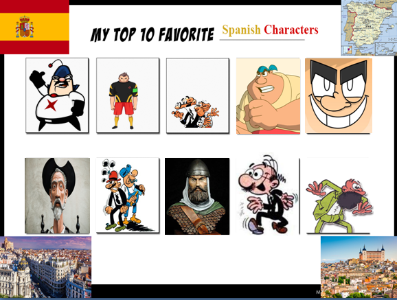 Top 10 Favourite Spanish Characters by Pizza731 on DeviantArt