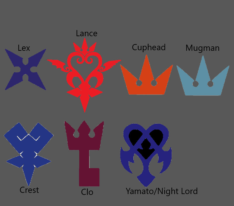 Character Symbols <em>Updated</em> (Kingdom Hearts Au) by