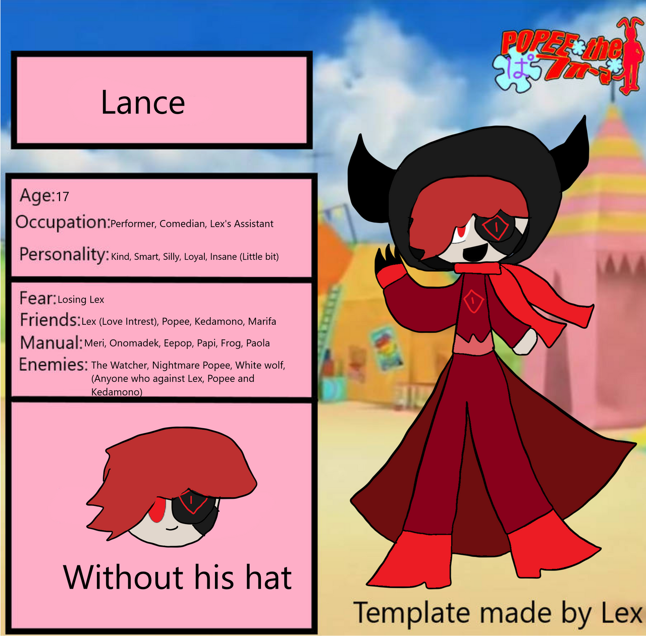 Lance Modern Reference (Popee the Performer) by wolfHunterAllysa on ...