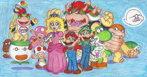 Super Mario and Company by Blockdasher91 Super Mario and Company by Blockdasher91