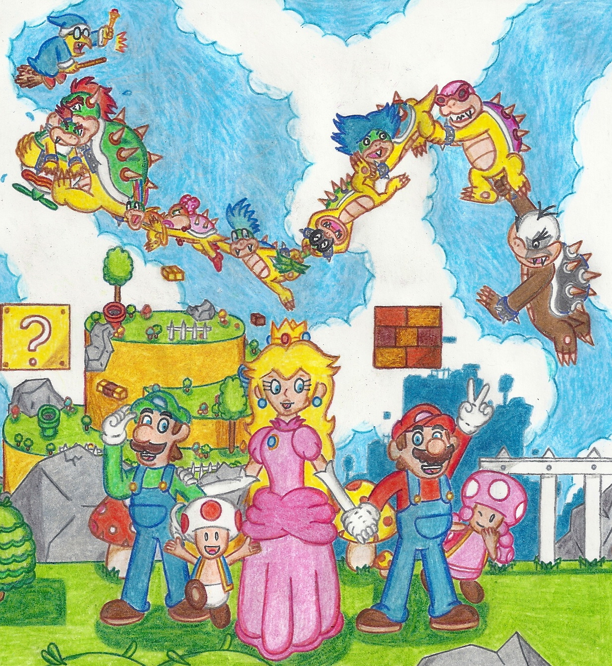 Super Mario bros lucky block by DrawReese2 on DeviantArt