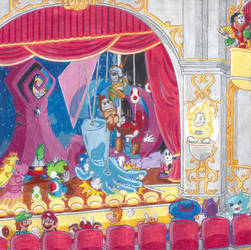 4-C Princess Timidora's Stage fight Theater Castle