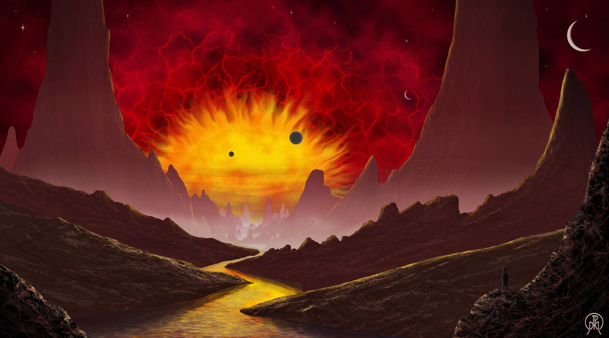 Big Raging Sun by Spacepretzel