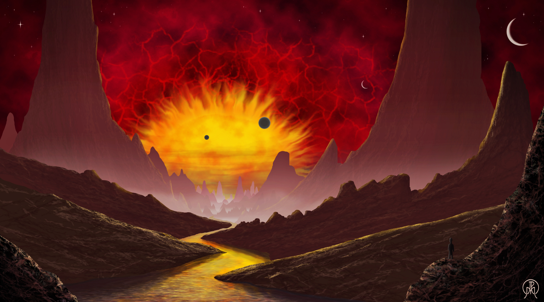 Big Raging Sun by Spacepretzel