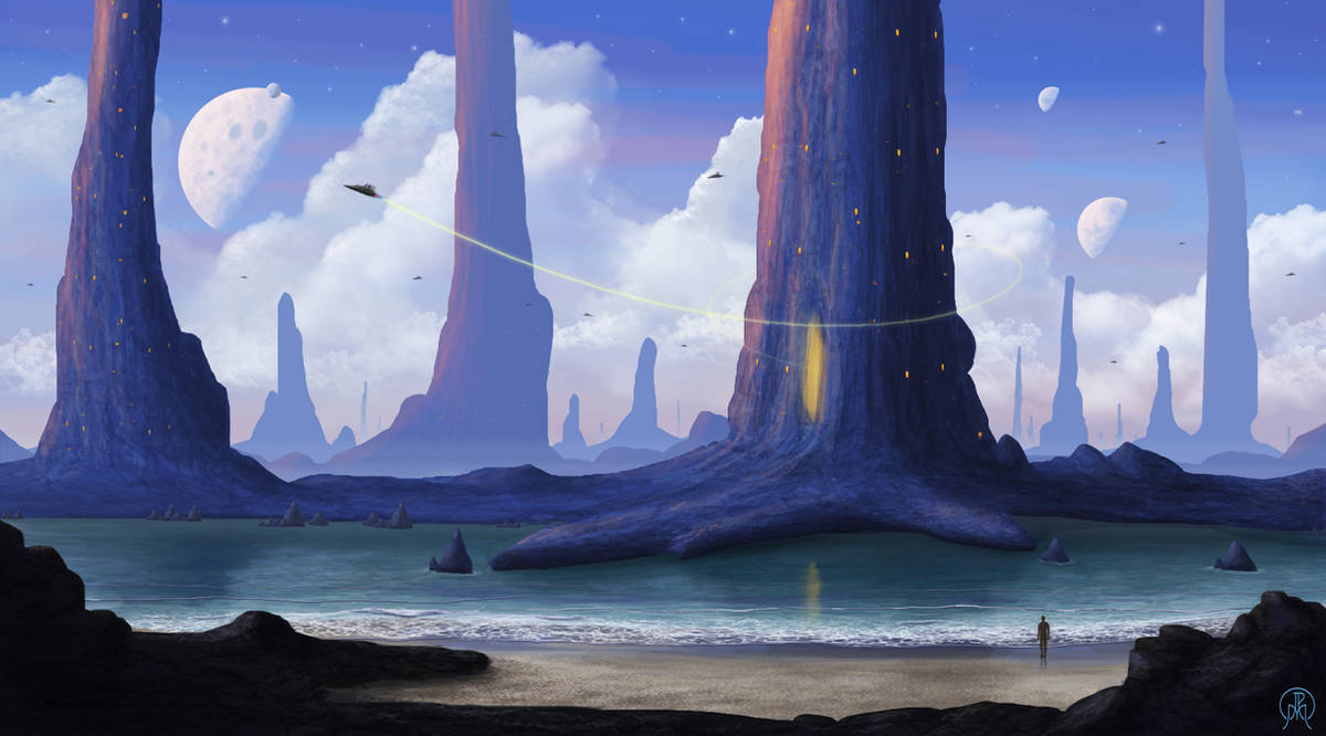 Along a Future Shore by Spacepretzel