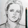 Kristen Stewart pencil portrait