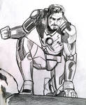 Ironman sketch by DrawIsaacArt