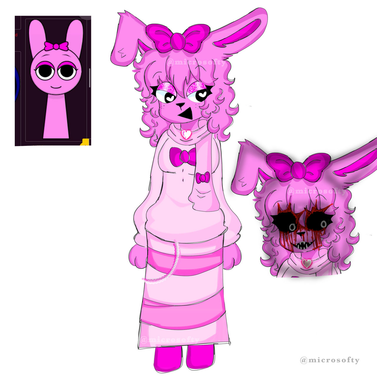 Anthro Sprunki pinki by microwavecyb on DeviantArt