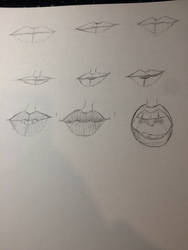 Practicing Hoe to Draw Lips