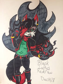 Black Lupus Colored Redraw!