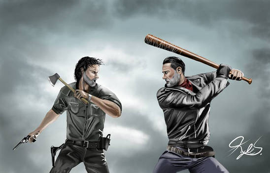 Rick vs Negan