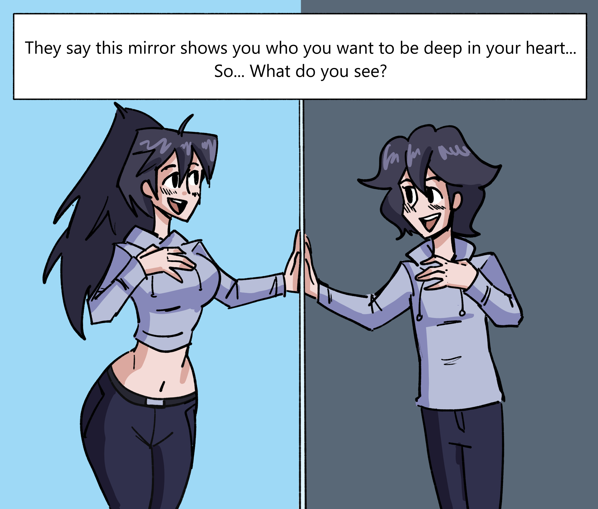 Mirror Oc Mirror YCH Female OC by SwapSlave by RayisoarGX on DeviantArt