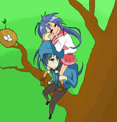 Konata Izumi and Craig Tucker