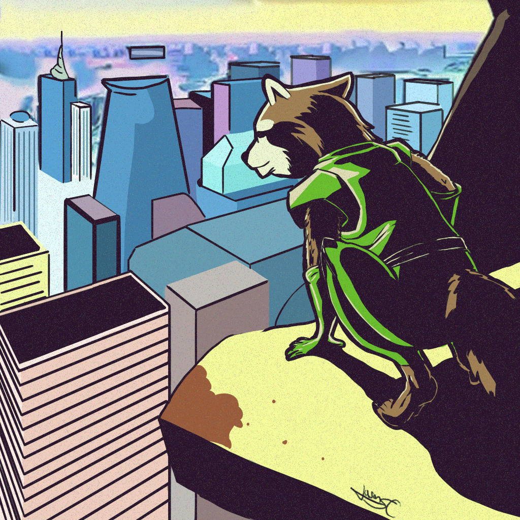 Rocket Raccoon Retro Fanart by PirateWolf09 on DeviantArt