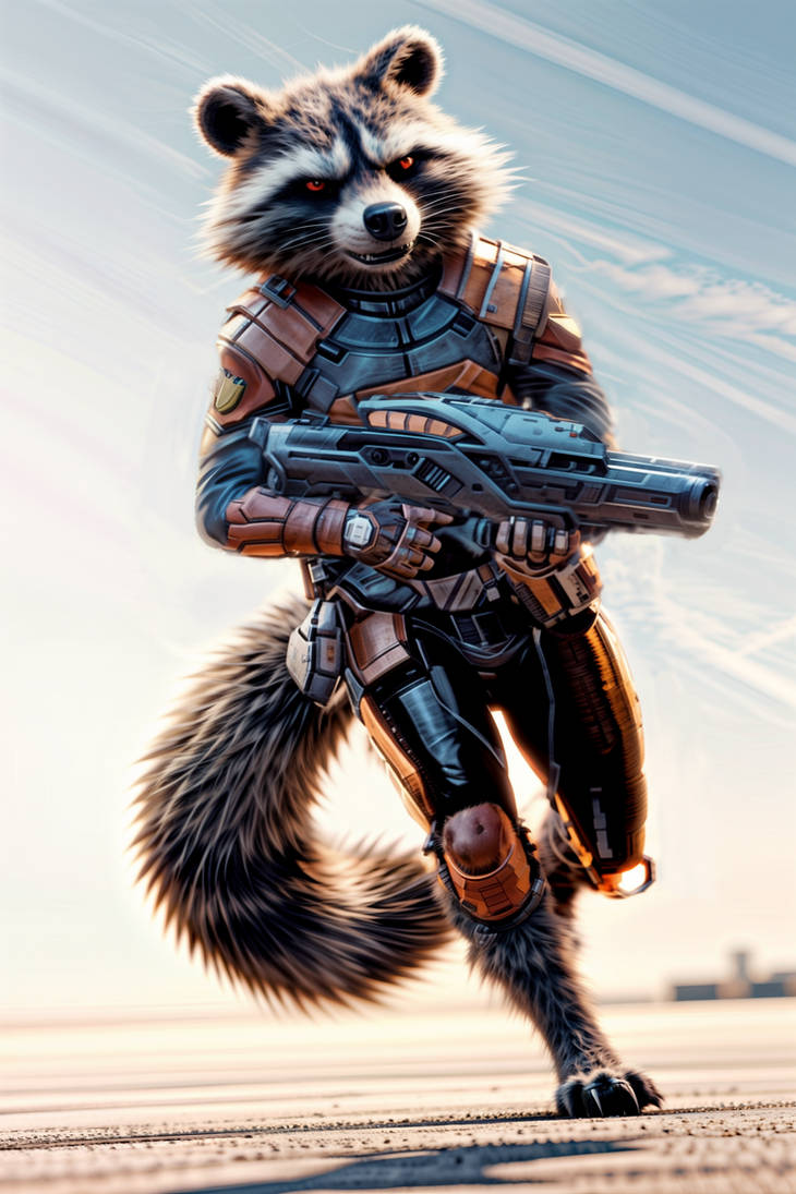 Rocket Raccoon Comic to Realistic Concept by PirateWolf09 on DeviantArt