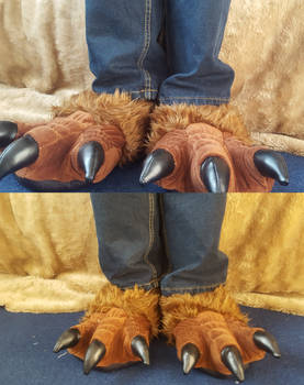 Brown Claw Slippers