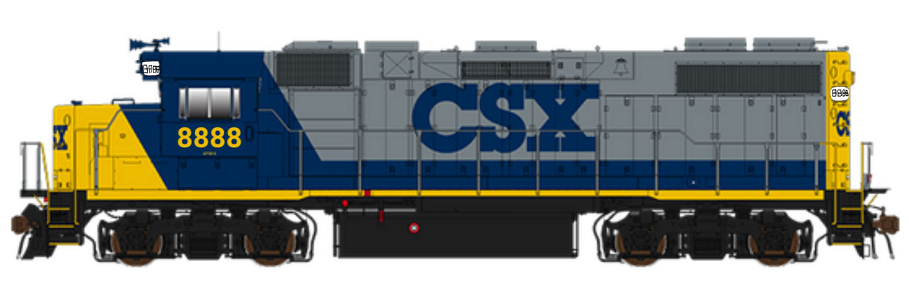 Csx 8888 YN2-Sd40-2 emd sd40 by RChamp210 on DeviantArt