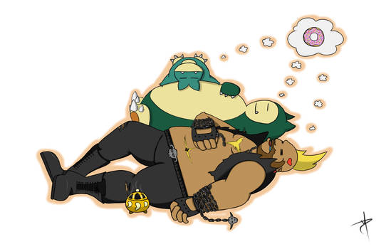 [SF5 x Pokemon] Birdie, Munchlax and Snorlax.