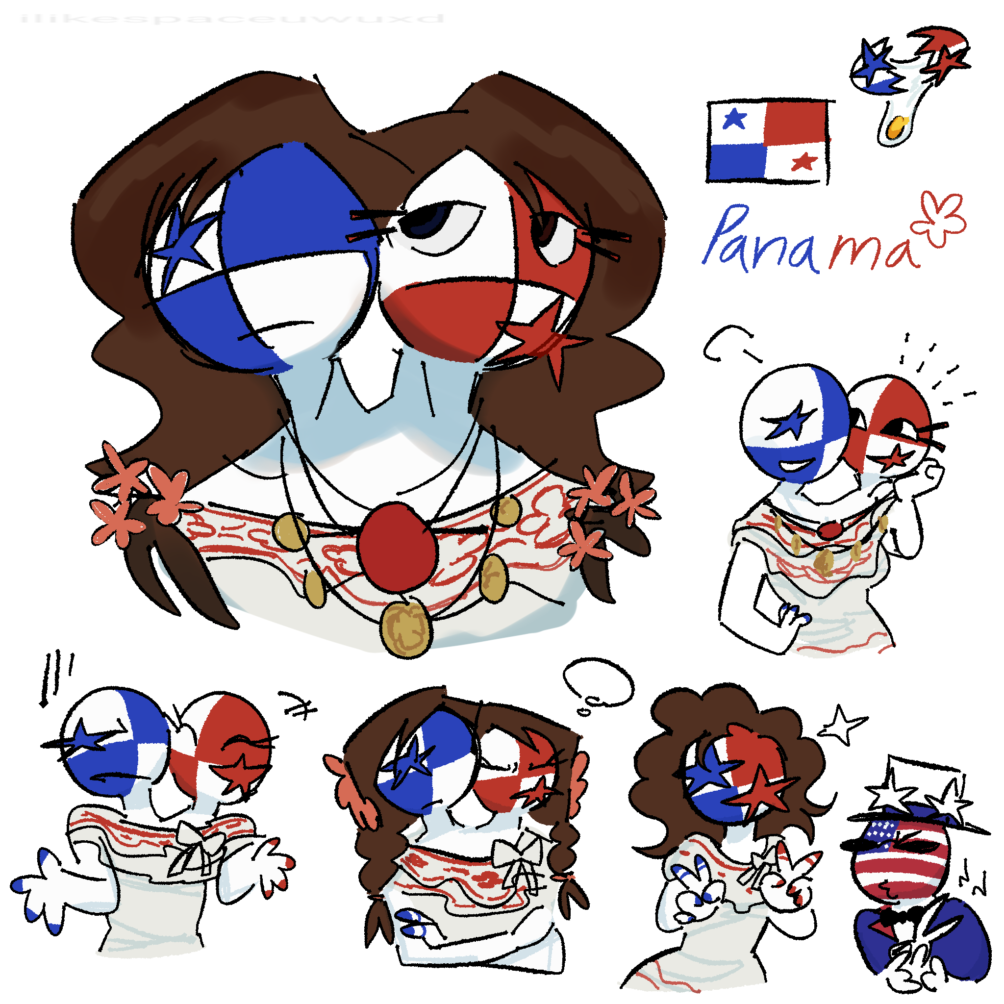 Panama doodles by ilikeSpaceUwUXD on DeviantArt