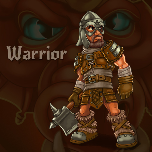 Warrior (char for RPG/Roguelike Dragon's Dungeon)