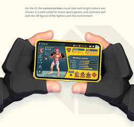 MMA Legend: Warrior Spirit. Game UI/UX concept