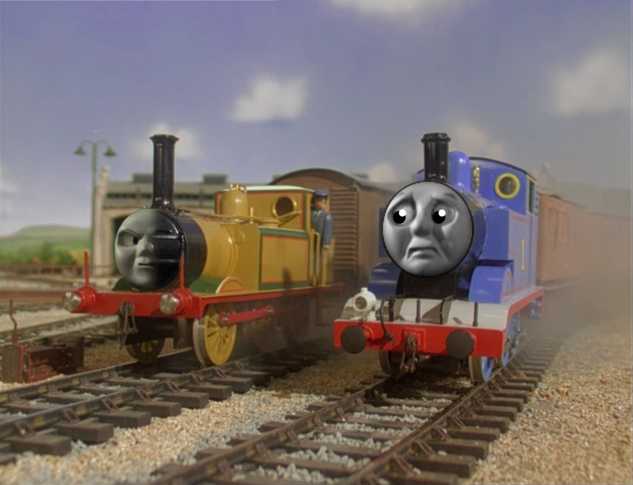 Thomas and the half engine by ohiocentral1293 on DeviantArt