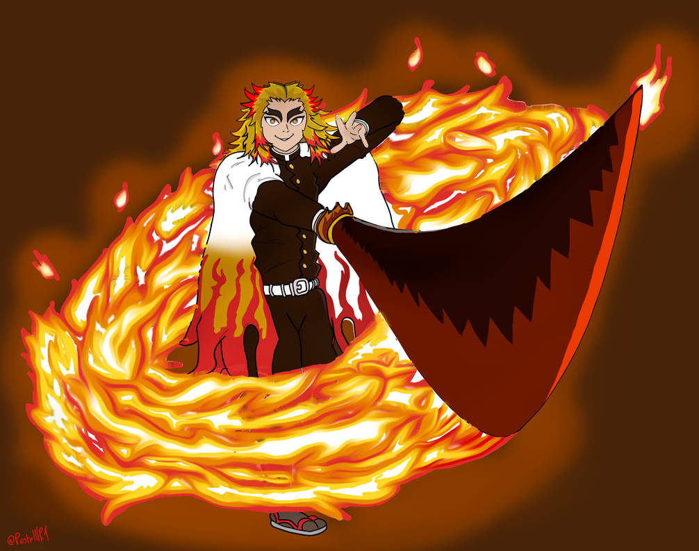 Fire Touched R6 Fire Hashira: Rengoku by PastelllR1 on DeviantArt