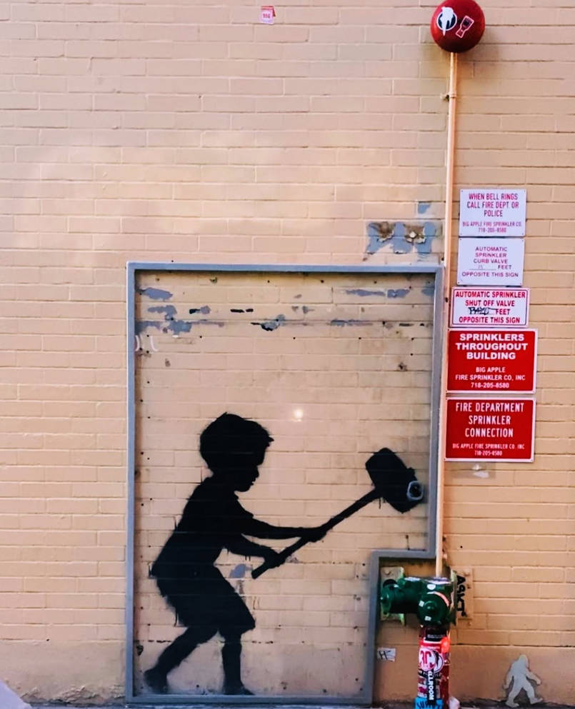 Defacement Original Original Banksy Before Defacement by tripthewavefantastic on DeviantArt