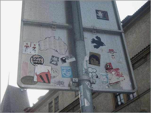 street art. stickers by blooregard-ssup on DeviantArt