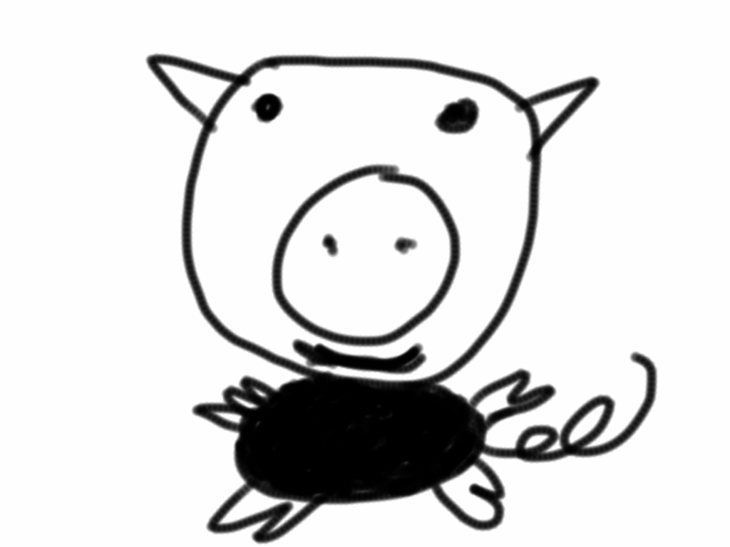 I drew a pig.