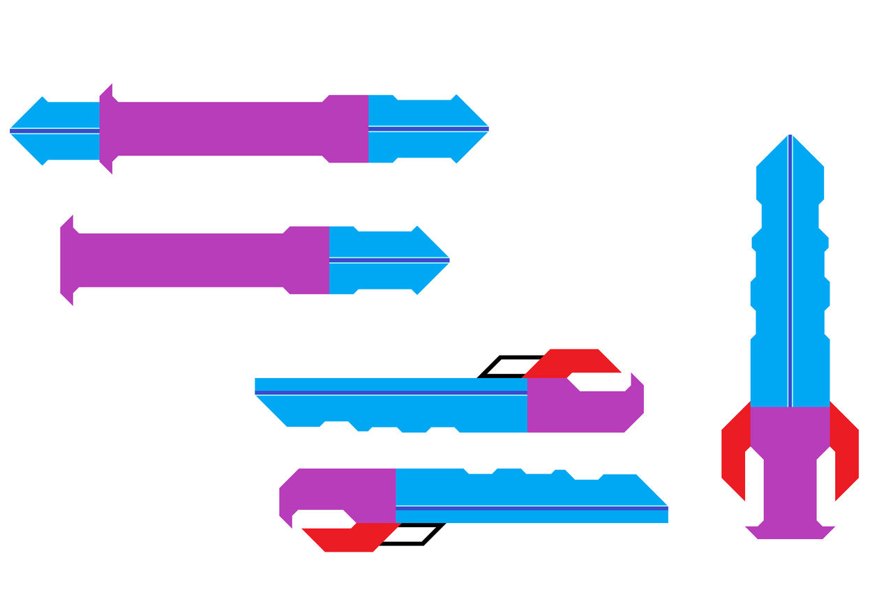 Keyblade And Duel Sword And Key-gun+++2 by dluoc1152 on DeviantArt