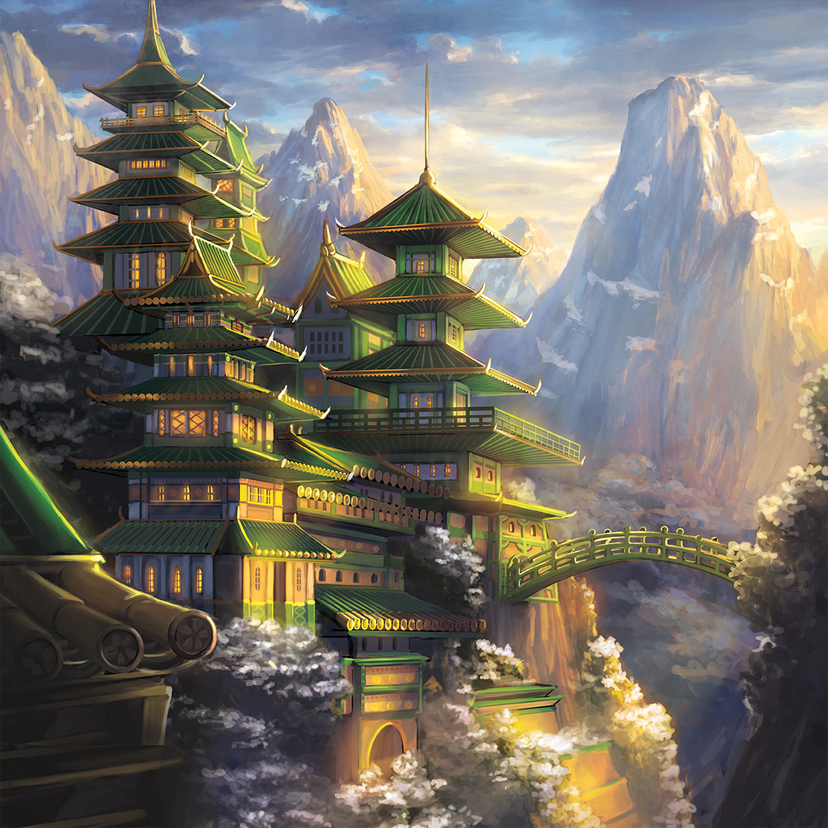 Fortified Monastery of the Dragon by Alayna