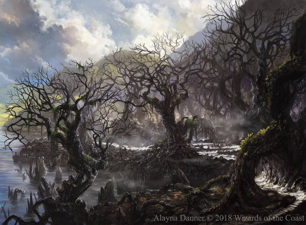 Magic: The Gathering- Swamp for M19 Standard by Alayna