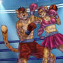 Brandon and Nadine Sparring match (B-Day gift)