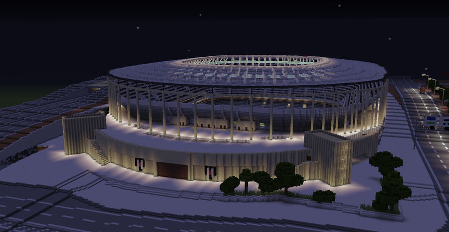 Besiktas Vodafone Arena Stadium in Minecraft - 1 by hvwn on DeviantArt
