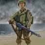 USA infantry man D-Day