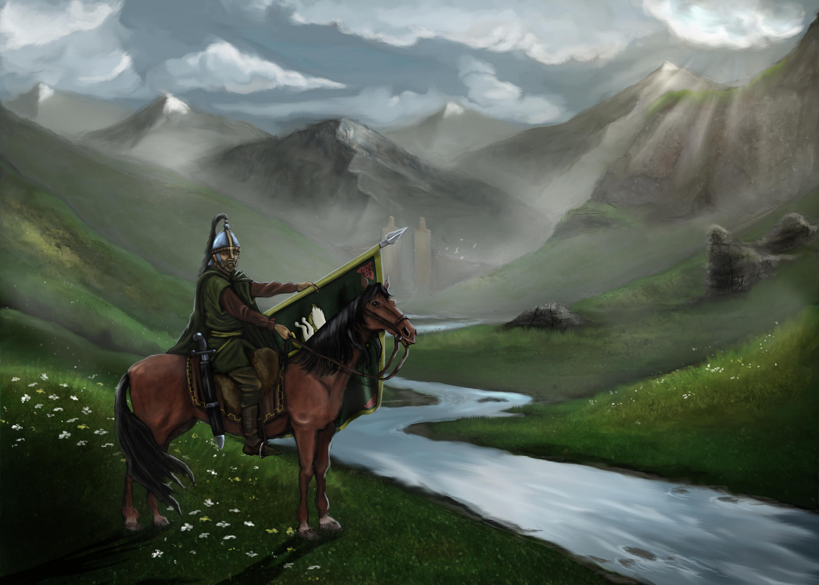Merry Riding With Rohan Rider of Rohan by timcatherall on DeviantArt
