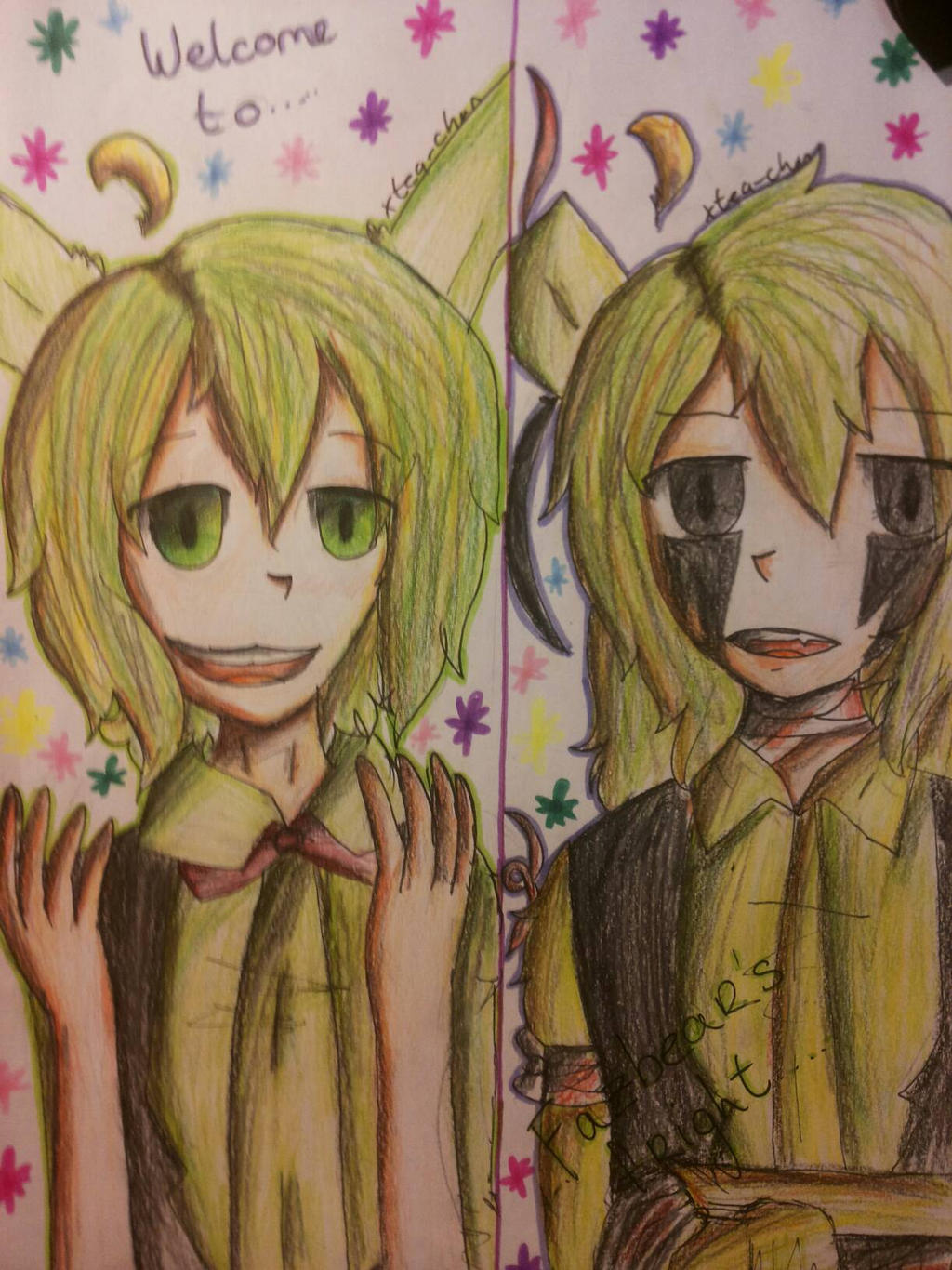 Springtrap and Spring Bonnie by tea2911 on DeviantArt