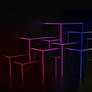 Neon Nights Cubes Wallpaper HD 4k
