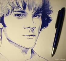 Ballpoint Sam Winchester-WIP